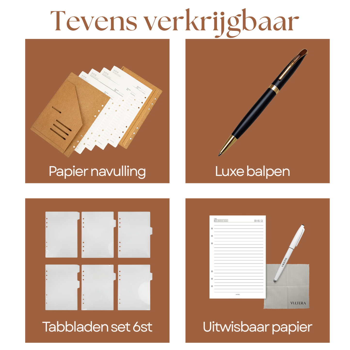 MARCO - Leren notitieboek - A5 - Rood