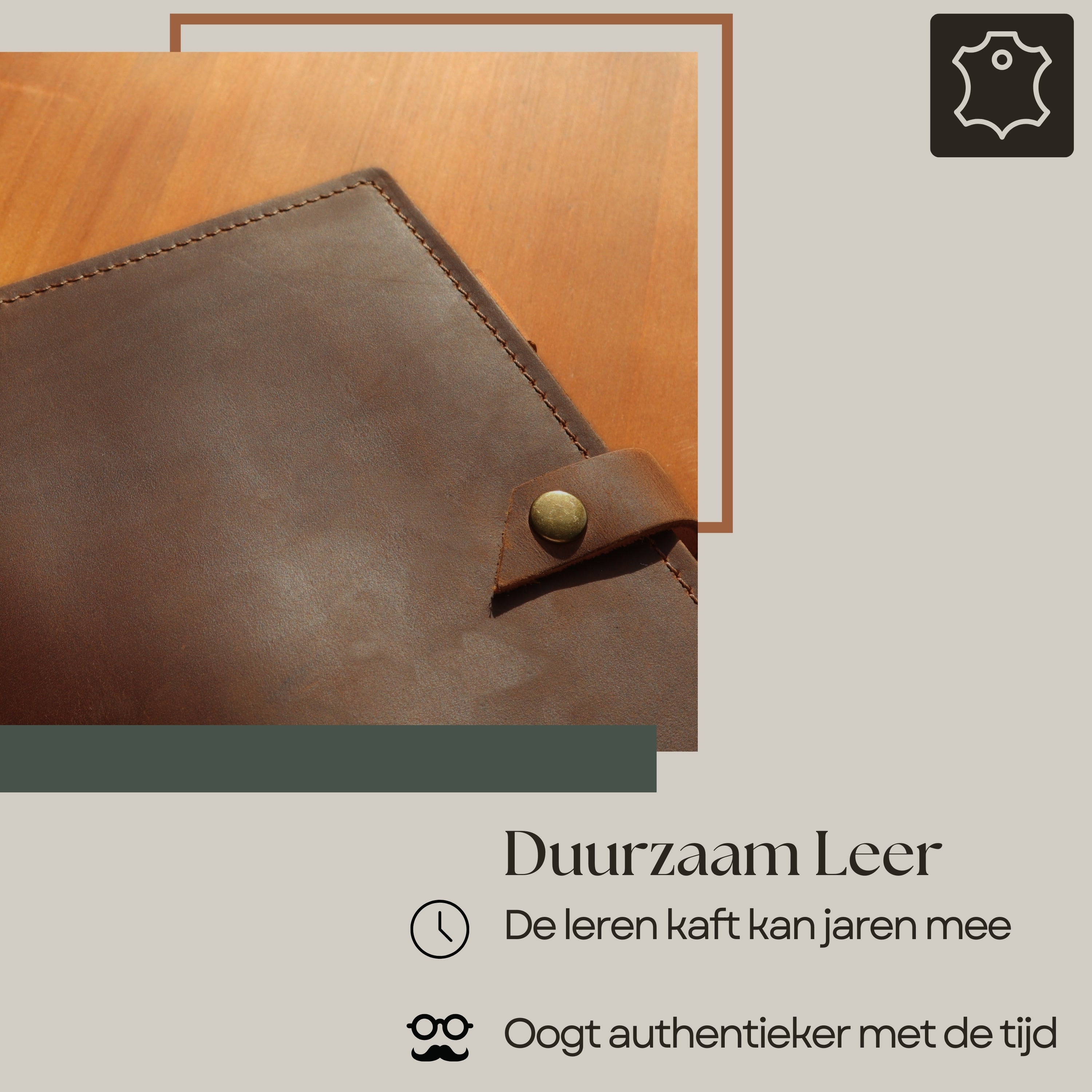 ROALD - A5 leren notitieboek