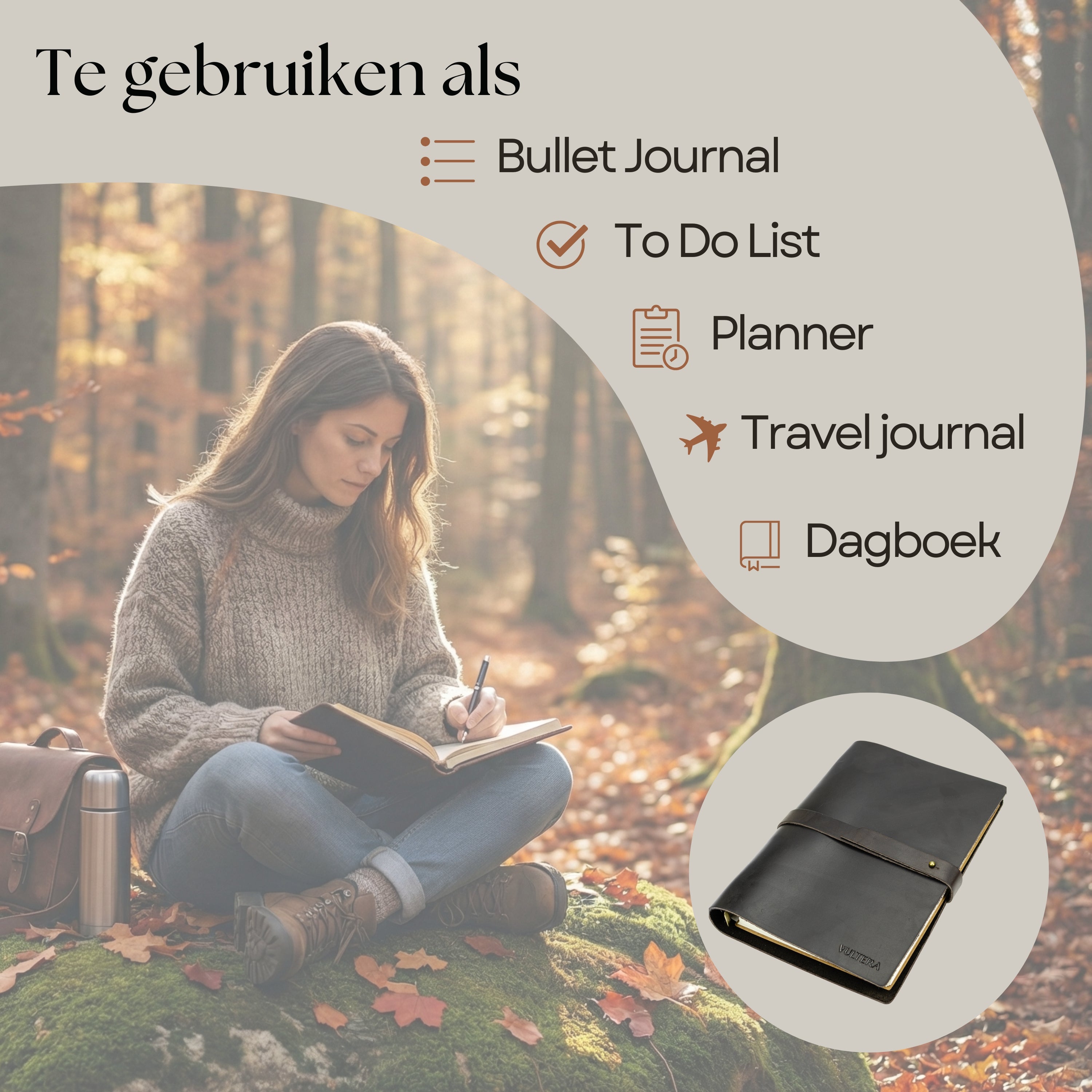 MARCO - Leren notitieboek - A5