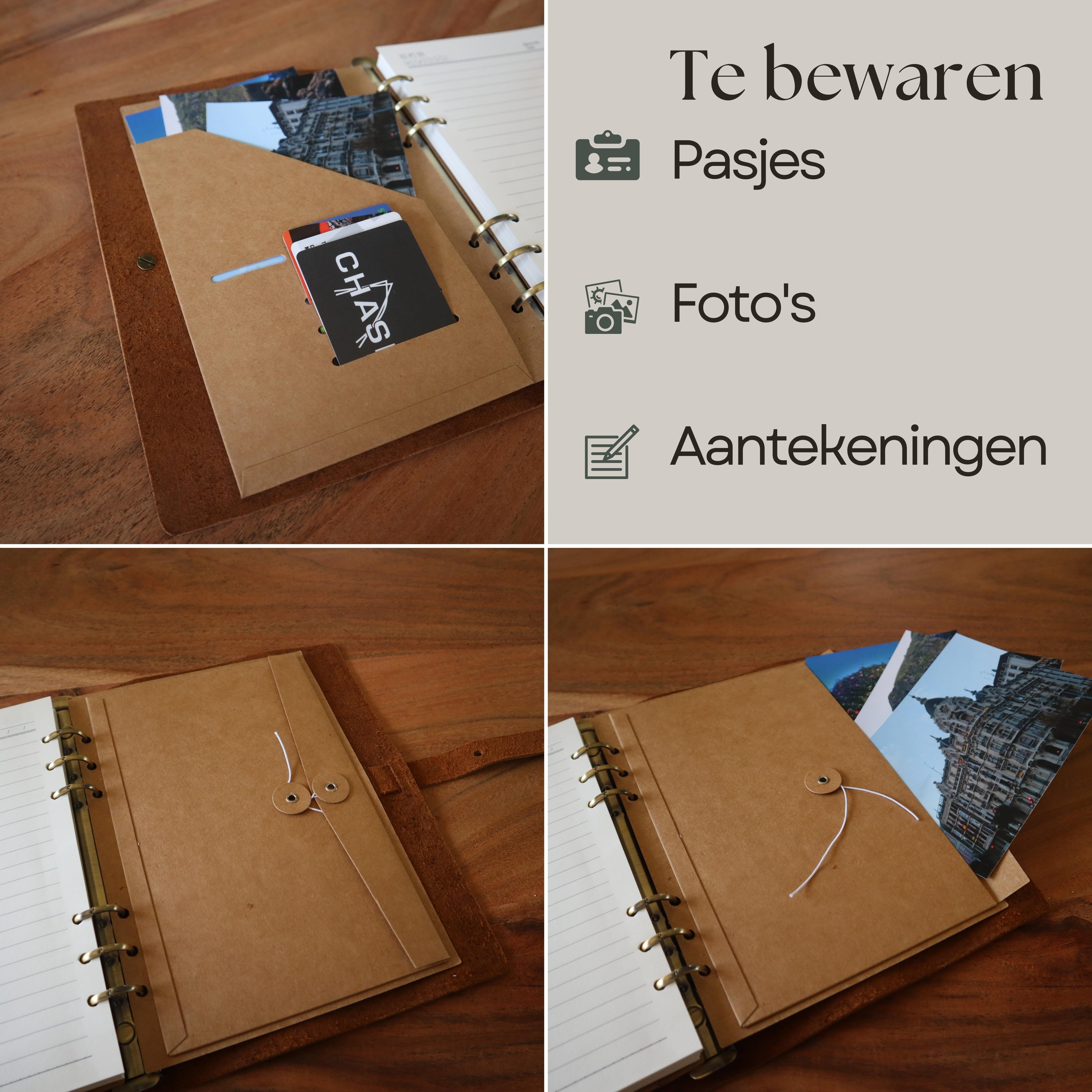 MARKO - Leren notitieboek - A5