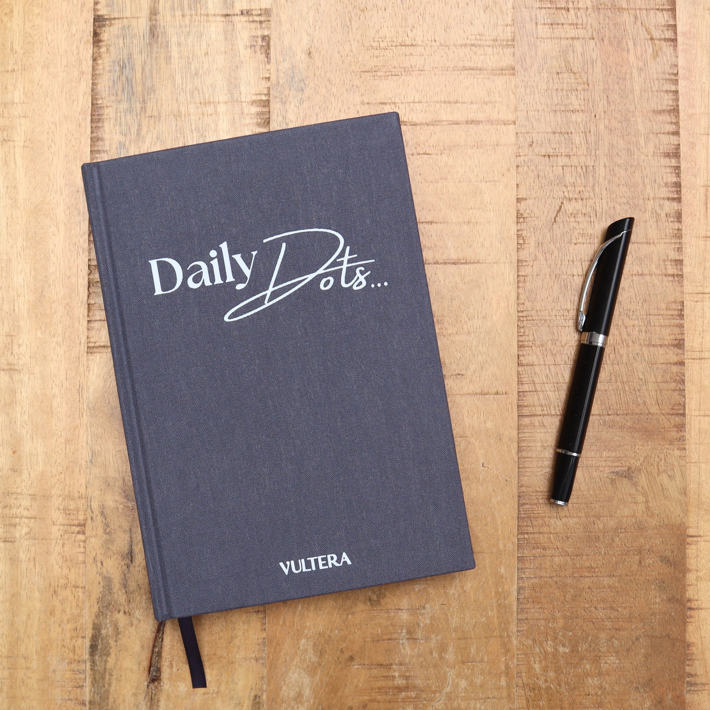 Vultera Daily Dots – Bullet Journal – Tagebuch – A5 – Blaugrau