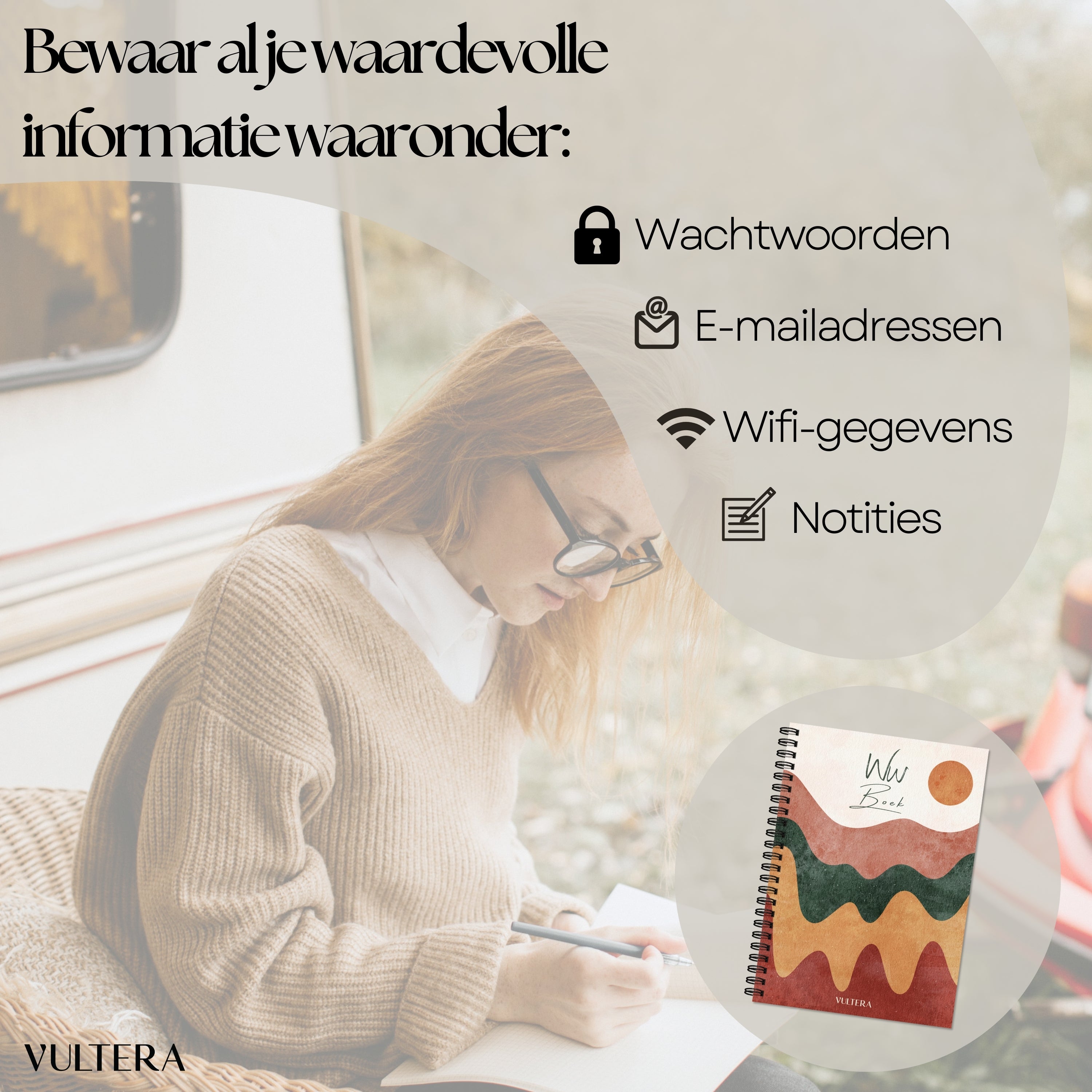 Wachtwoordenboek A5 - Wachtwoordenboekje - Password Organizer