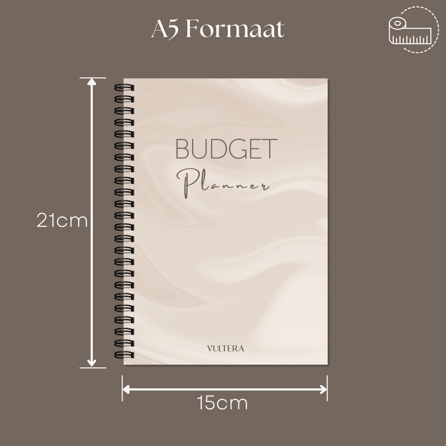 Budget planner - Cream Velvet