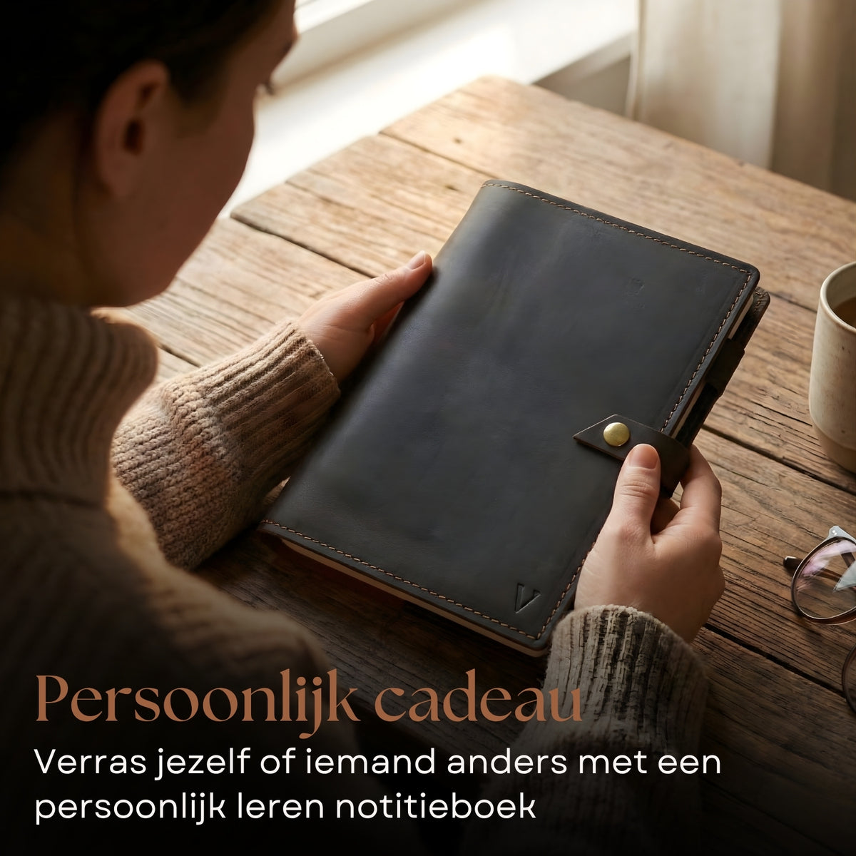 ROALD - A5 leren notitieboek