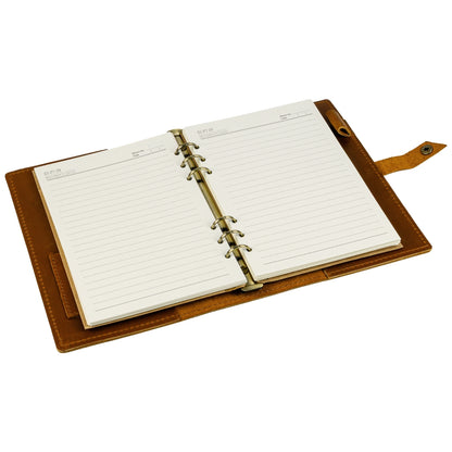 ROALD - A5 leren notitieboek - Gepersonaliseerd