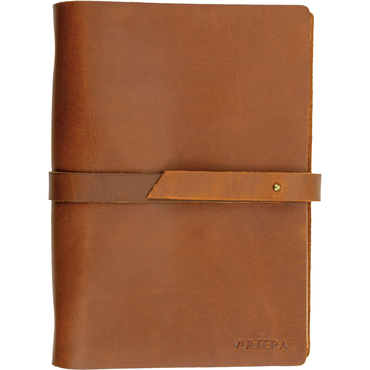 MARCO - Leren notitieboek - A5 - Cognac