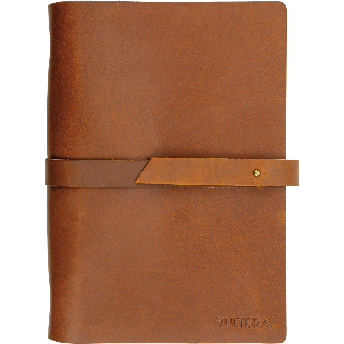 MARCO - Leren notitieboek - A5 - Cognac