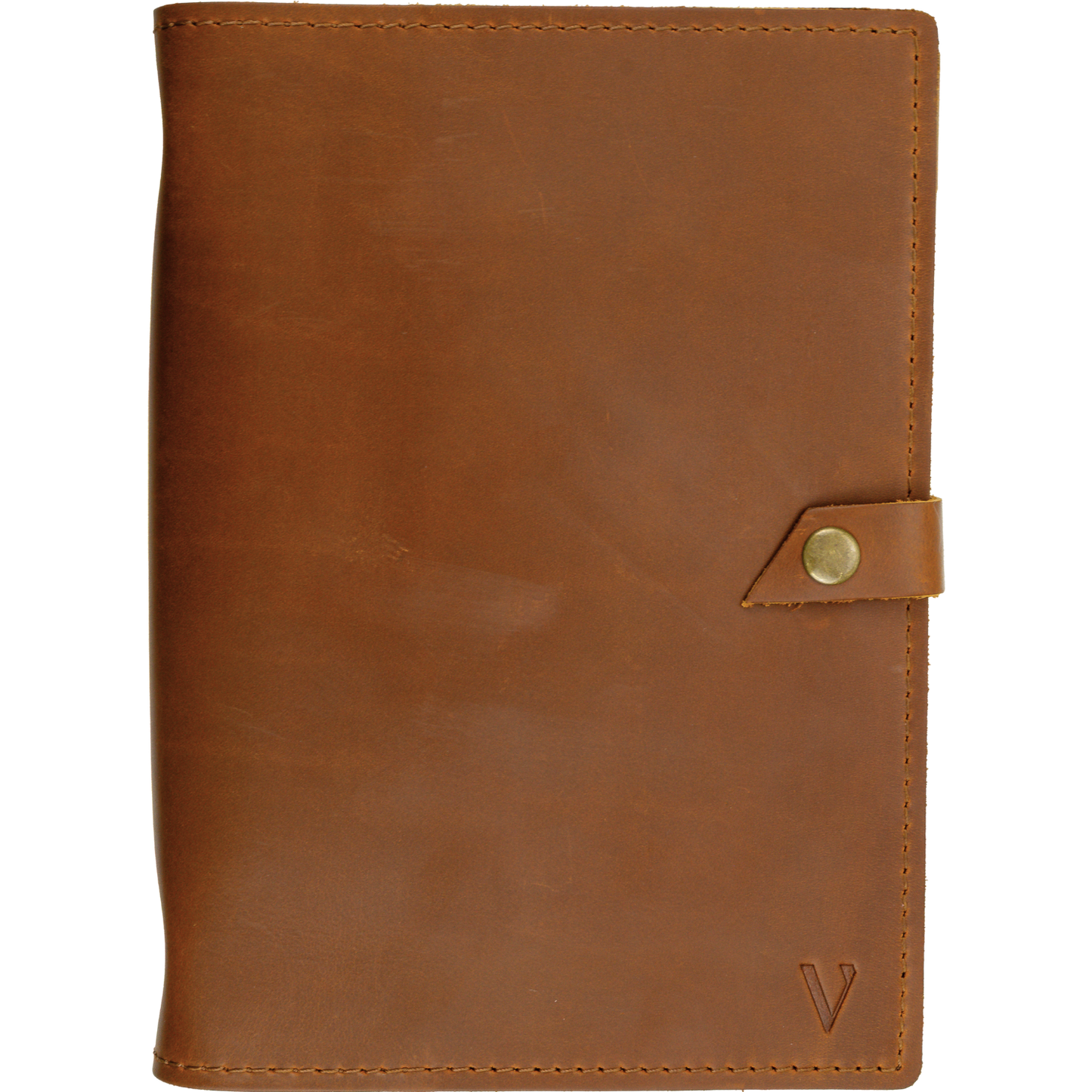 ROALD - A5 leren notitieboek - Cognac