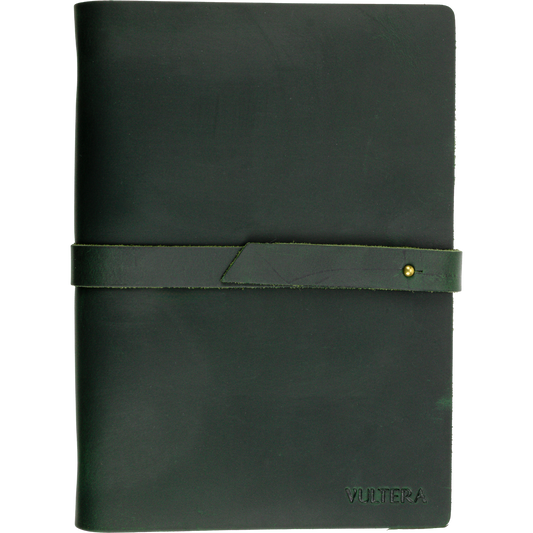 MARCO - Leren notitieboek - A5 - Groen