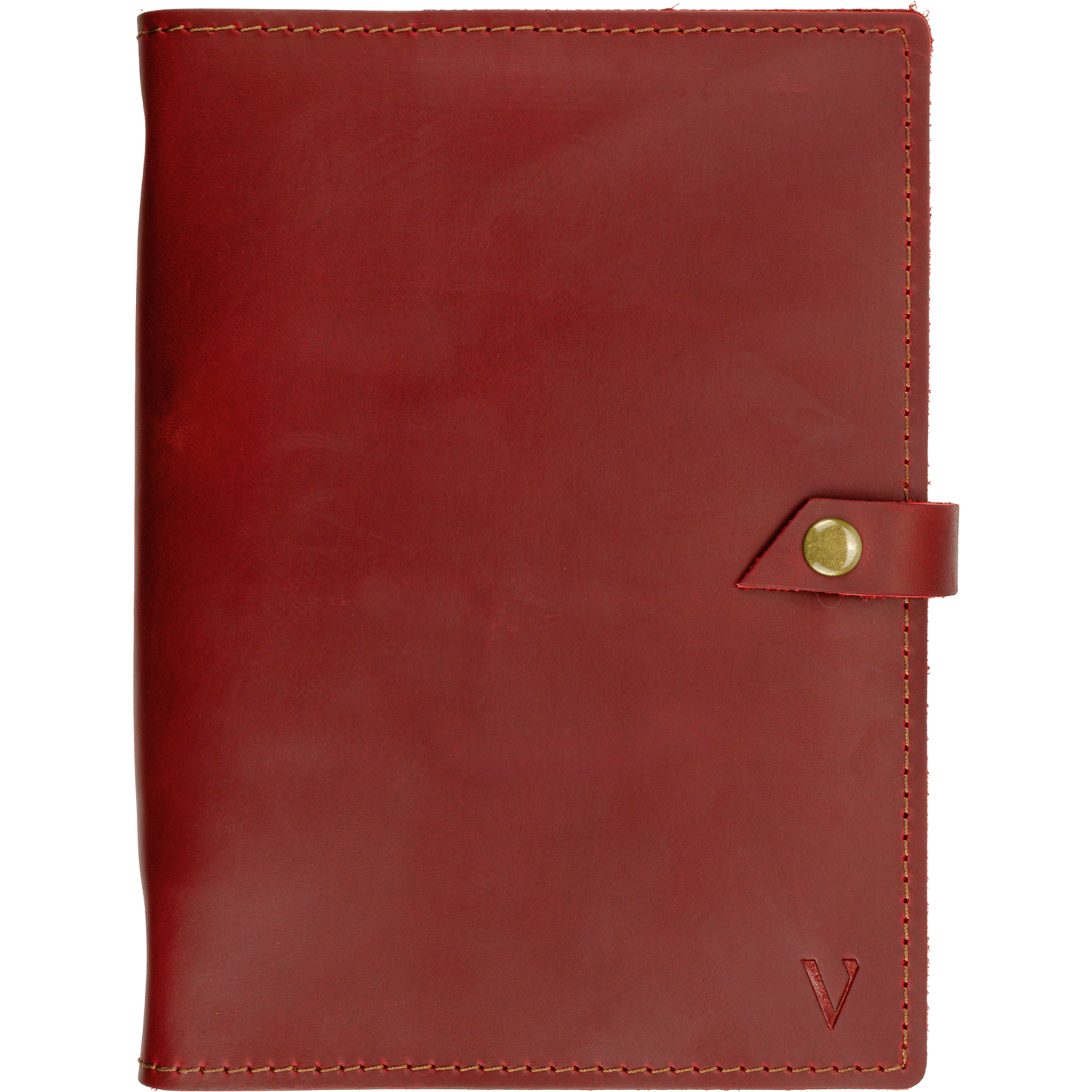 ROALD - A5 leren notitieboek - Rood