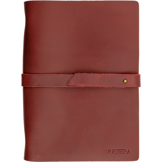 MARCO - Leren notitieboek - A5 - Rood