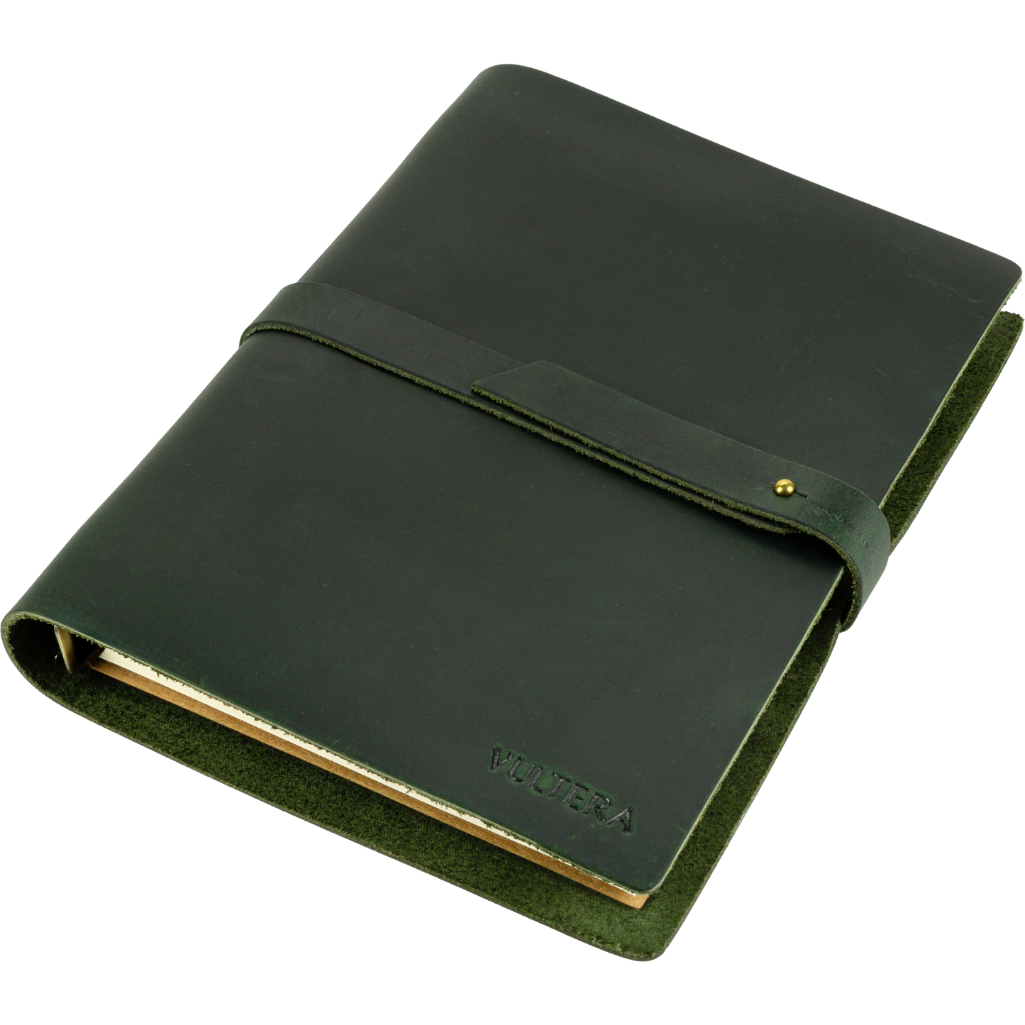 MARCO - Leren notitieboek - A5 - Groen