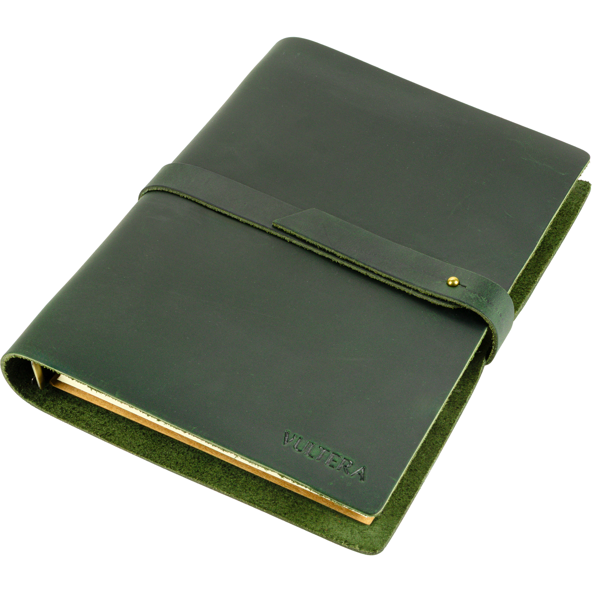 MARCO - Leren notitieboek - A5 - Groen