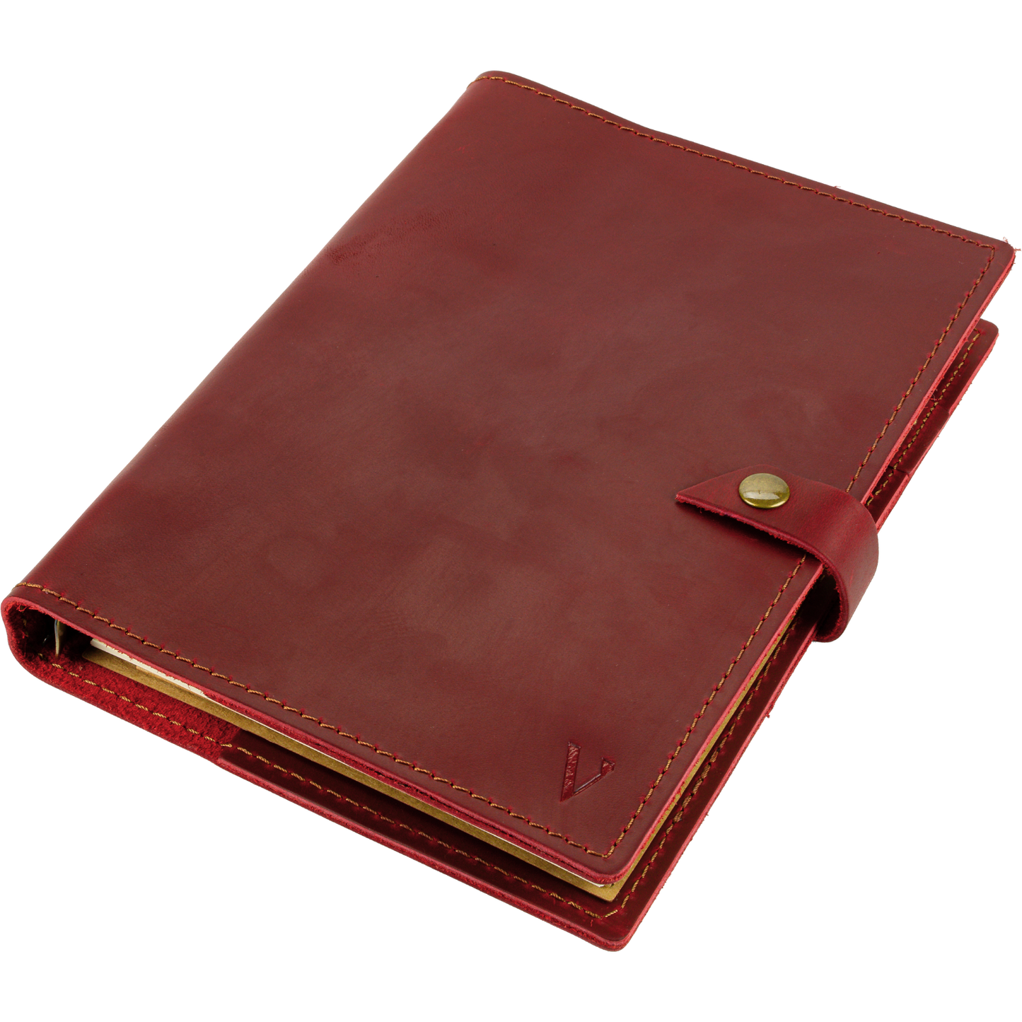 ROALD - A5 leren notitieboek - Rood