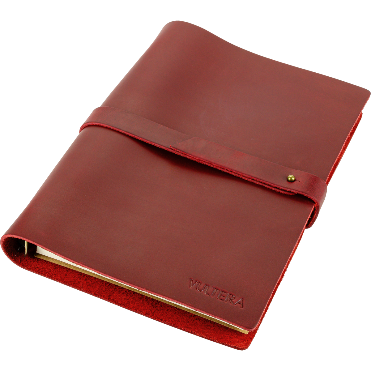 MARCO - Leren notitieboek - A5 - Rood