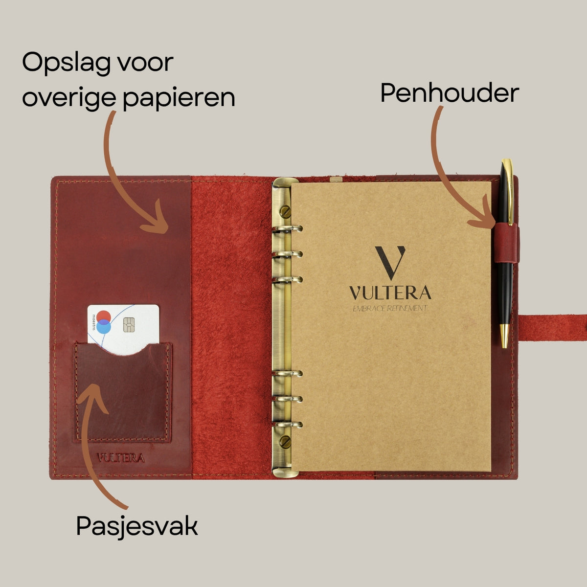 ROALD - A5 leren notitieboek