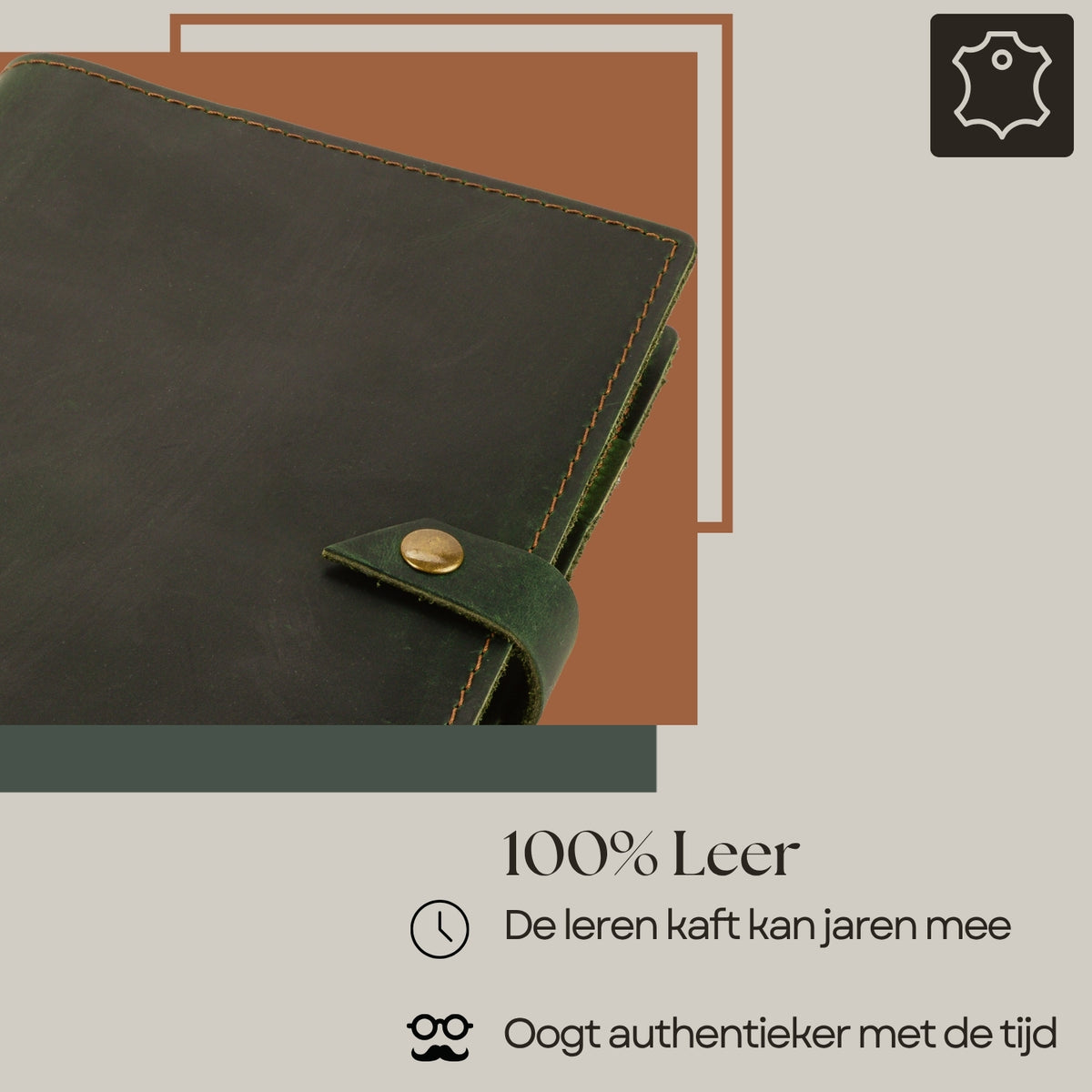 ROALD - A5 leren notitieboek