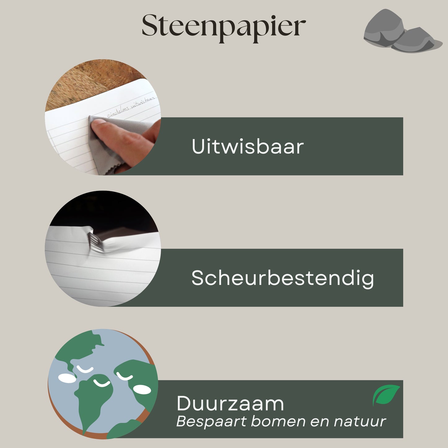 Uitwisbaar notitieboek A5 - Black