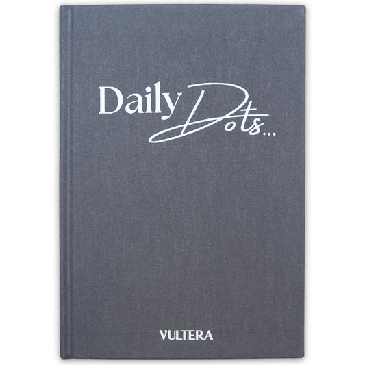 Vultera Daily Dots - Bullet Journal - Dagboek - A5 - Blauwgrijs