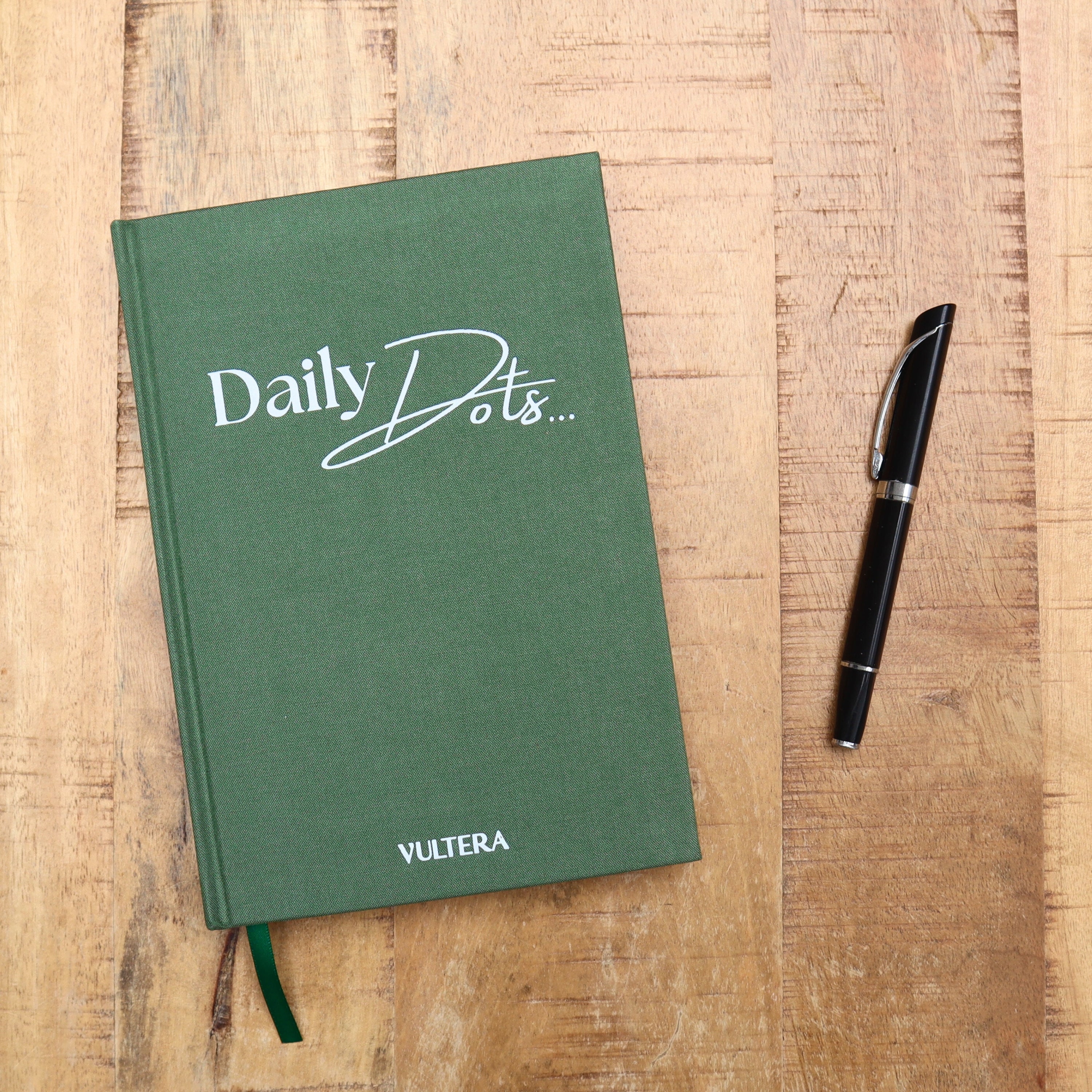 Vultera Daily Dots - Bullet Journal - Diary - A5 - Green