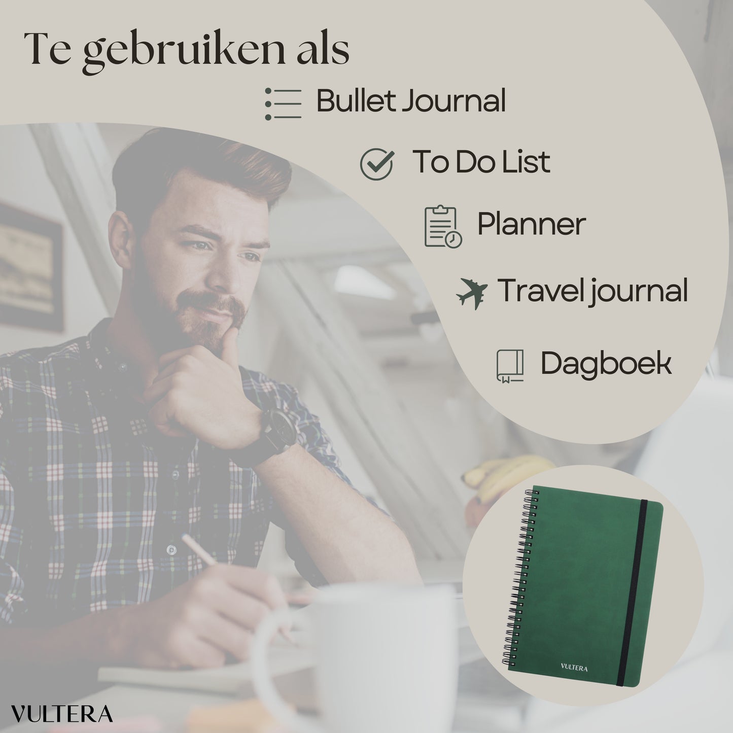 Uitwisbaar notitieboek A5 - Emerald Green