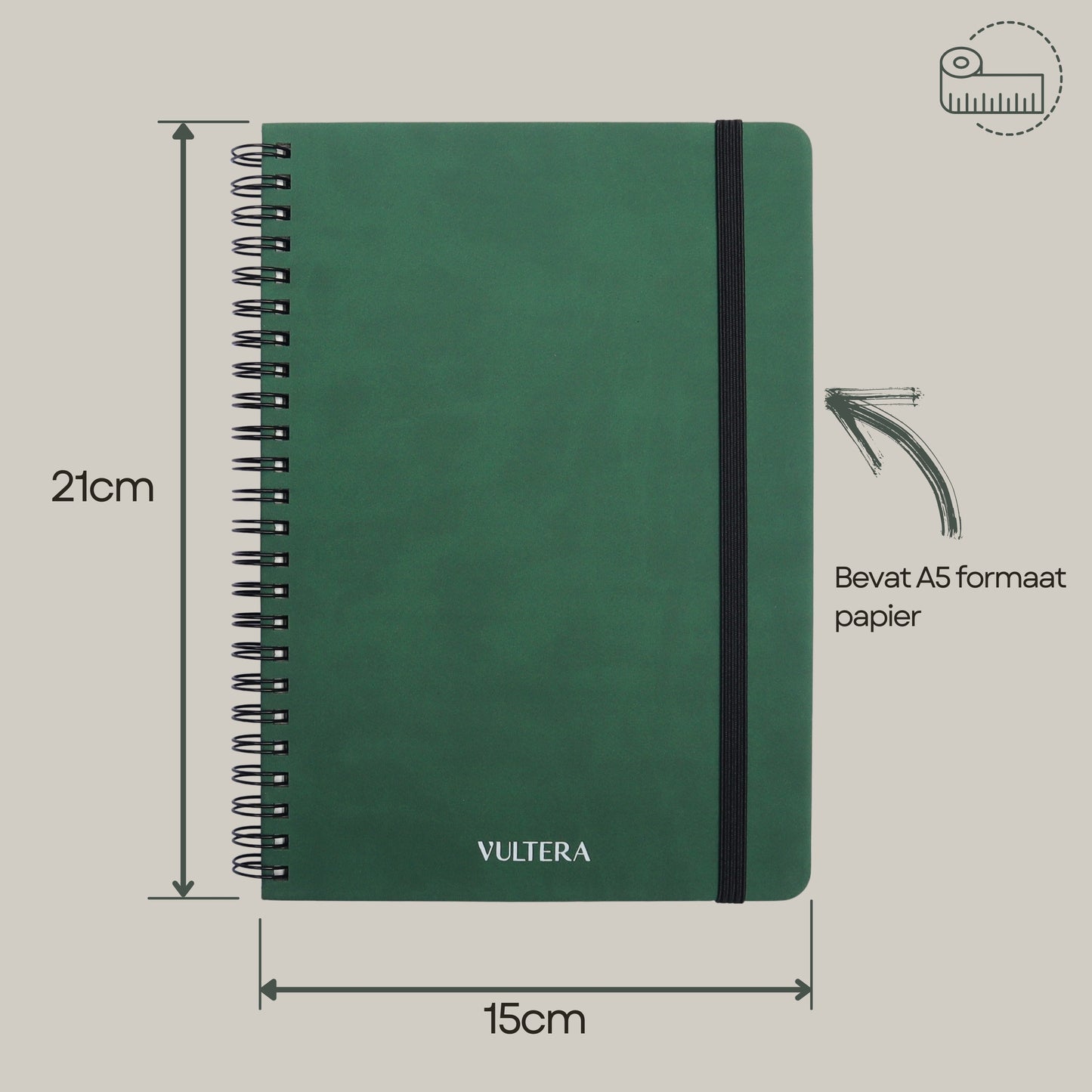 Uitwisbaar notitieboek A5 - Emerald Green