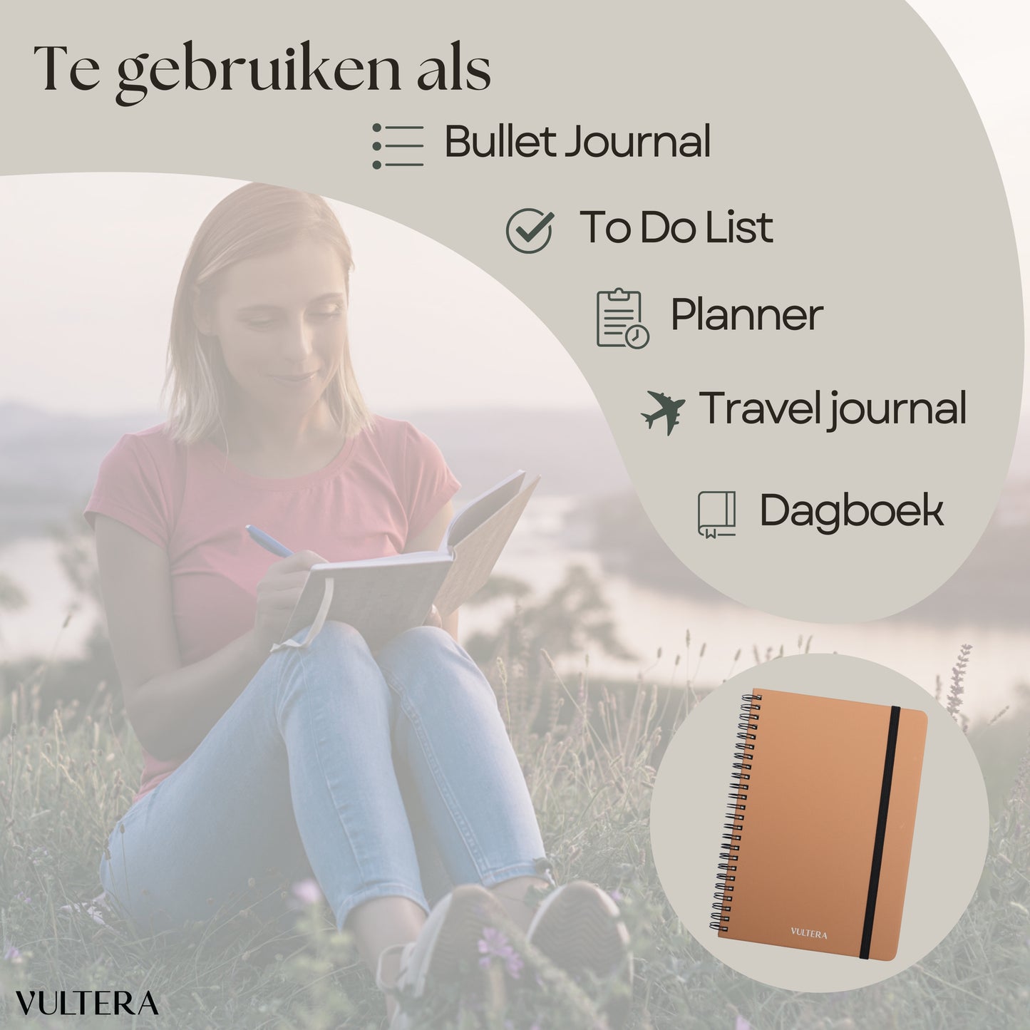 Uitwisbaar notitieboek A5 - Natural Blush