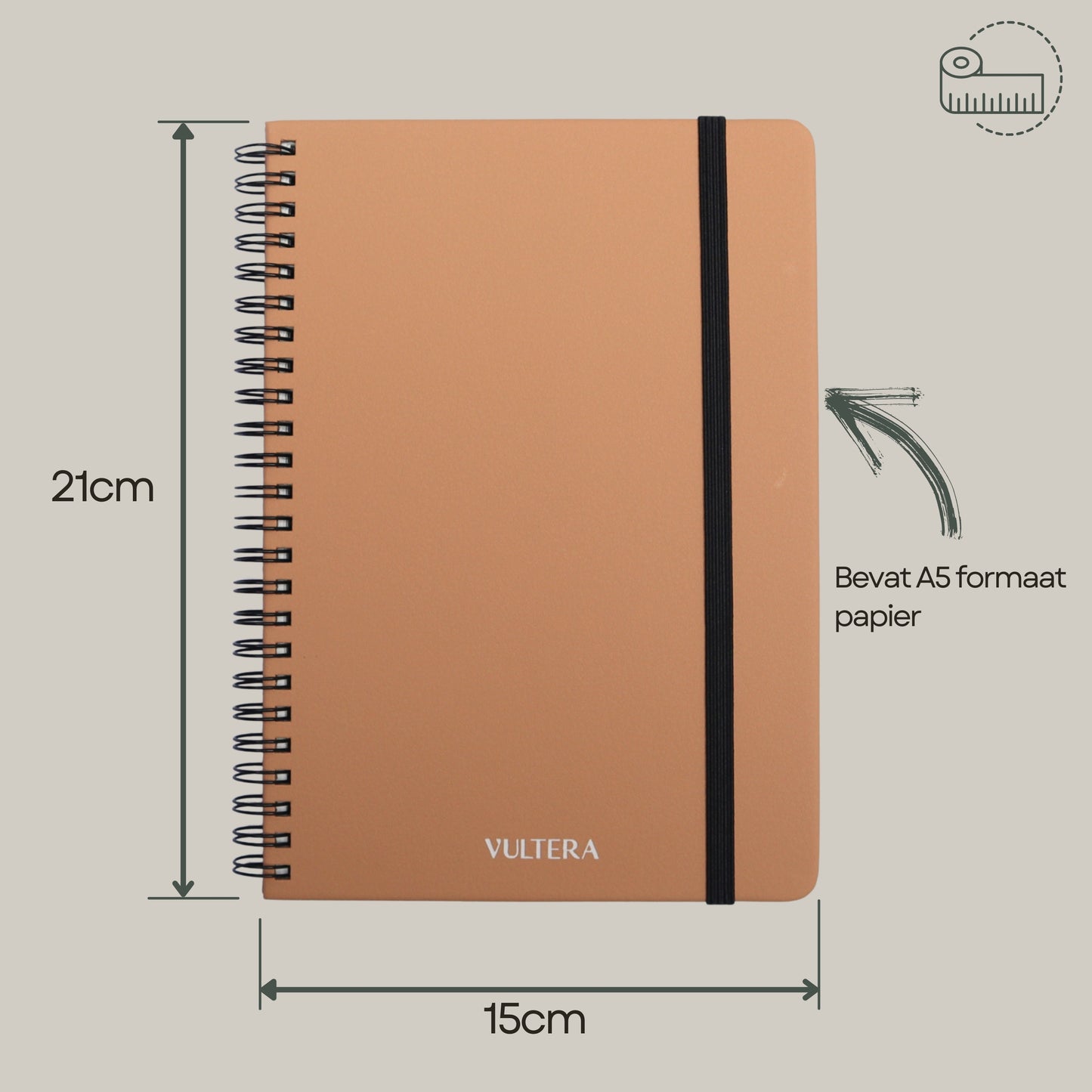 Uitwisbaar notitieboek A5 - Natural Blush