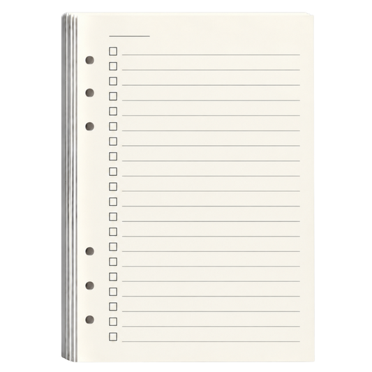 To do list - papier A5 6-gaats